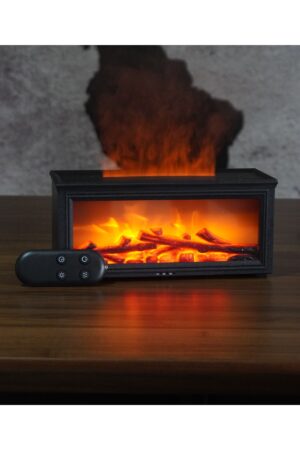 BS-H3 Şömine Tasarımlı Işıklı Hava Nemlendirici Koku Verici