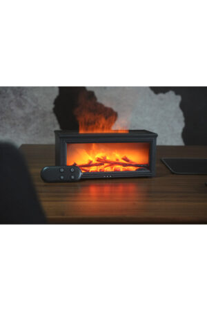 BS-H3 Şömine Tasarımlı Işıklı Hava Nemlendirici Koku Verici Beyaz