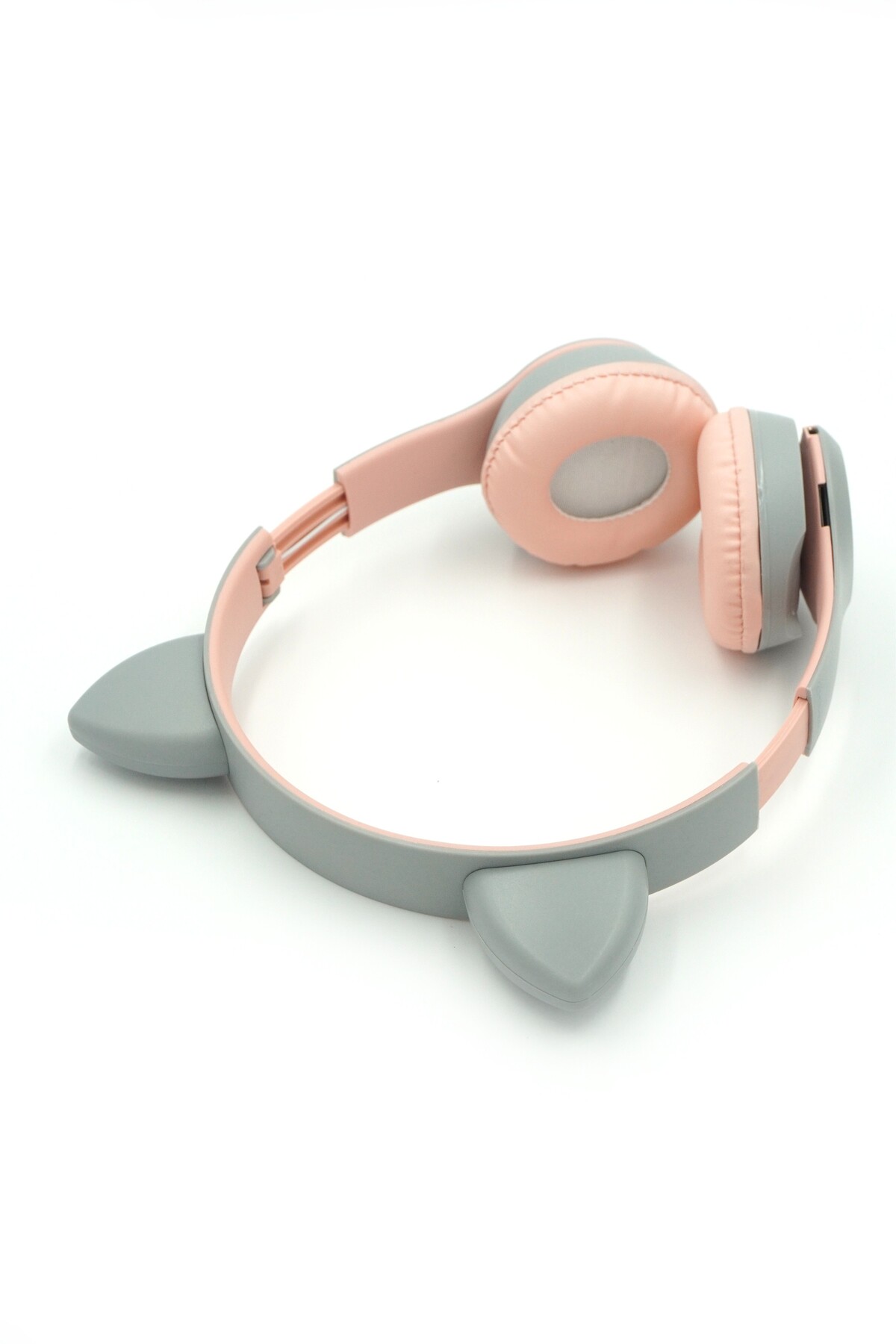 JP-1302 P47M Katlanabilir Kedi Kulaklı Işıklı Kablosuz Kulak Üstü Kulaklık - Görsel 3