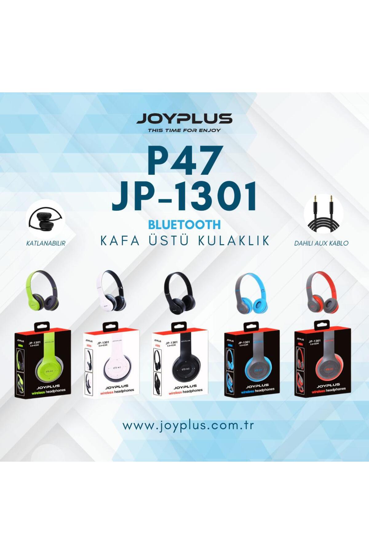 JP-1301 P47 Katlanabilir Kafa Üstü Bluetooth Kulaklık - Görsel 4