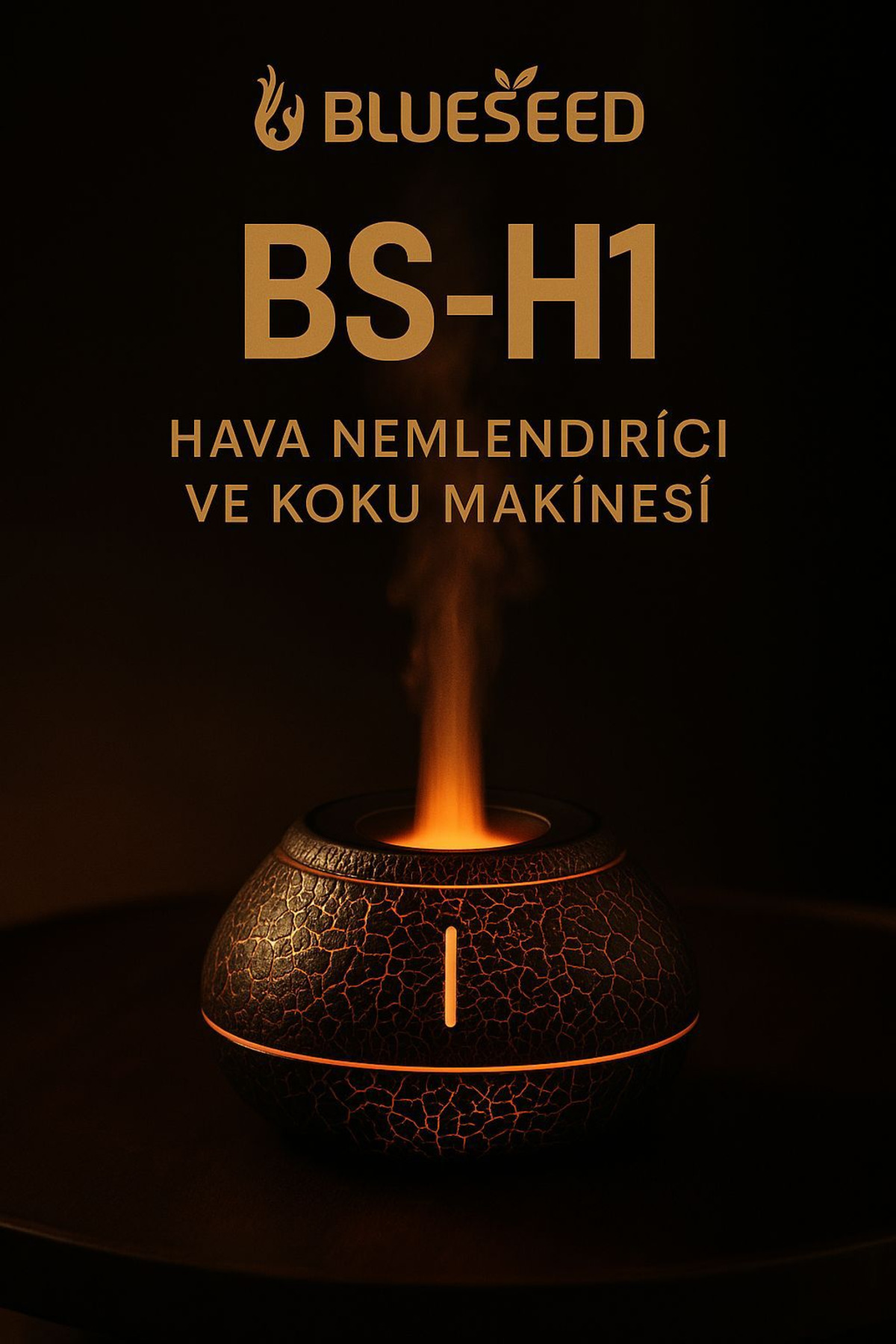 BS-H1 Işıklı Ultrasonic Hava Nemlendirici Oda Kokusu